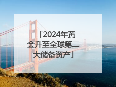 2024年黄金升至全球第二大储备资产