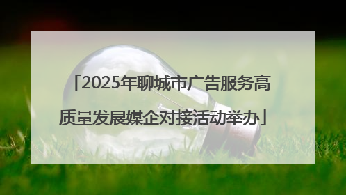 2025年聊城市广告服务高质量发展媒企对接活动举办