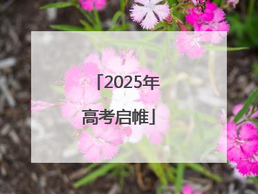 2025年高考启帷