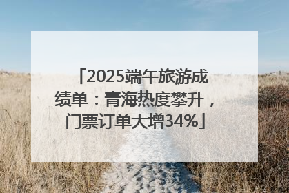 2025端午旅游成绩单：青海热度攀升，门票订单大增34%