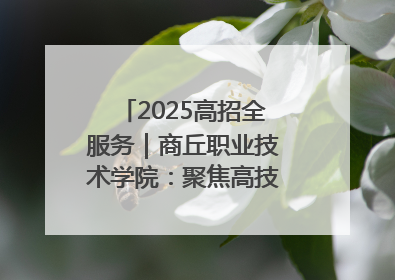 2025高招全服务｜商丘职业技术学院：聚焦高技能人才培养 谱写高质量发展篇章