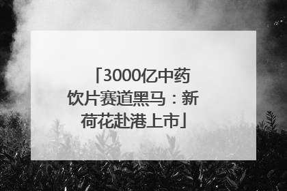 3000亿中药饮片赛道黑马：新荷花赴港上市