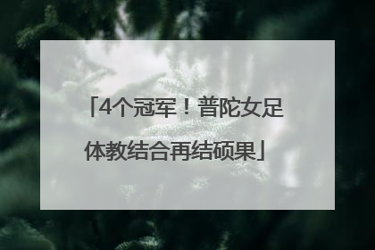 4个冠军！普陀女足体教结合再结硕果