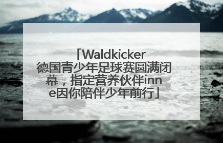 Waldkicker德国青少年足球赛圆满闭幕，指定营养伙伴inne因你陪伴少年前行